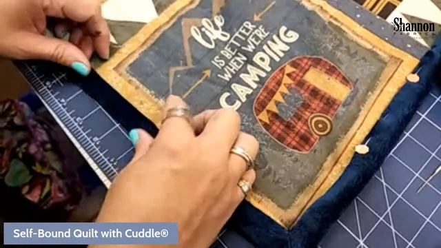 How to Sew a Self-Binding Blanket with Cuddle® and Cotton