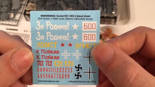 Warlord 1/56th KV1/2 Heavy Tank Unboxing смотреть онлайн
