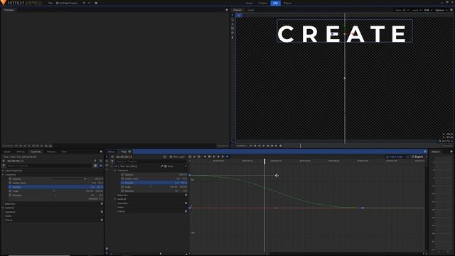 FALLING TEXT Animation - Hitfilm Express Tutorial смотреть онлайн