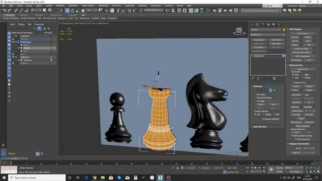 ♟️ 3D Modeling of All Chess Pieces – 3ds Max Tutorial by PROmax3D