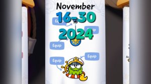 Cut the Rope Daily.  November 16-30  2024