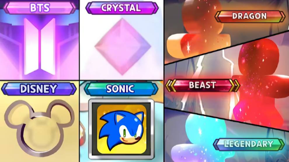 выпадение всех редкостей персонажев куки ран — сделано в Clipchamp