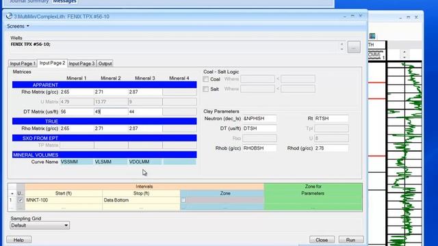 Deterministic Mineral Volume Calculation смотреть онлайн