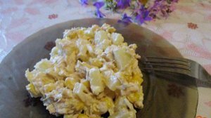 Салат с ананасом и курицей