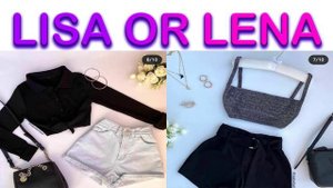 💛 LISA OR LENA ? #5 clothes / style / aesthetics / weekend / cars / foods choosing challenge