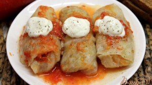 Голубцы с мясным фаршем и пассированными овощами