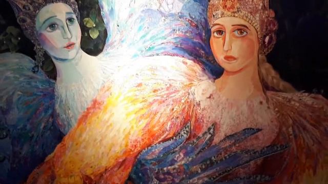 Ассамблея искусств в Китае. Коллажная живопись Арины Нефедовой. Интервью с художником.