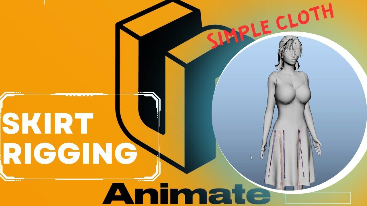 Простой риггинг юбки / Simple skirt rigging