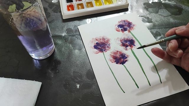 Жёлтые поля: как передать одуванчики простыми мазками – Thread & Bloom