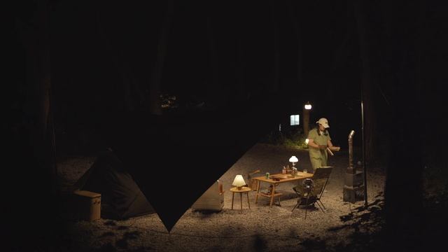 가을날씨 좋은날 화목난로와새로운 윙타프로 가을캠핑 준비해요•오늘 저녁은 분식3종세트