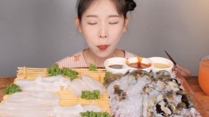 이게 해삼이여 돌이여.. 해삼 무늬오징어회 먹방 Sea cucumber & Bigfin squid  [eating show]mukbang korean food