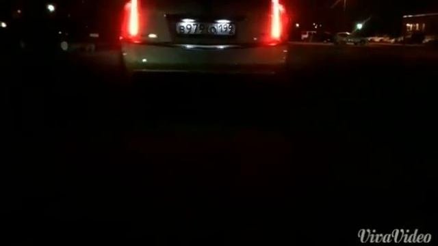 Cadillac Cts II звук выхлопа сток без катов