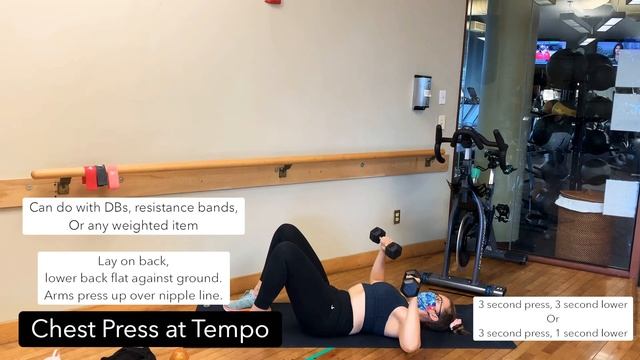 Chest Press with Tempo Exercise Demo смотреть онлайн