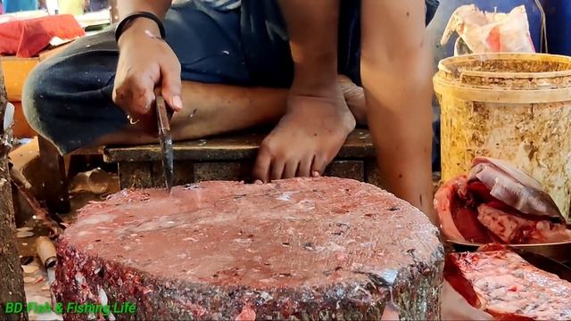 Amazing Cutting Skills | 27 KG Giant Catla Carp Fish Cutting In Bangladeshi Fish Market смотреть онлайн