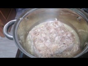 Замороженный холодец, превращаю в настоящий холодец ❤️