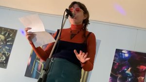 Christina U на Дне Космонавтики в Библиотеке им. Фёдорова 👽🚀🪐