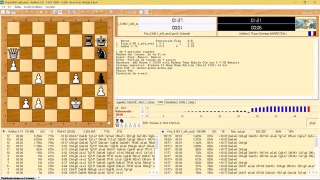 Fire 8.NN.1 Vs AnMon 5.75 | New vs old chess engine