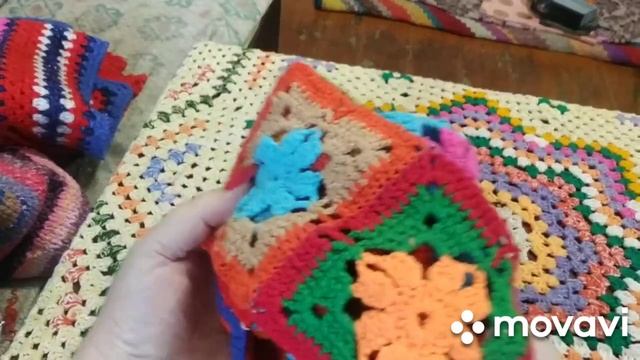 Вязание из остатков.