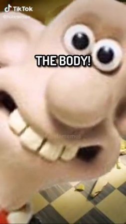 Wallace wakes up gromit to have him help hide a body since he fears of no cheese and crackers