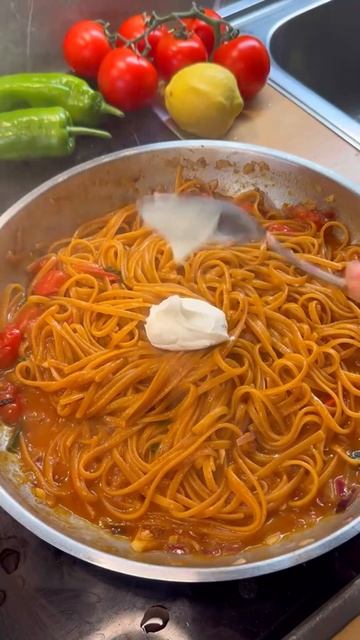 Простая паста со сливочным сыром