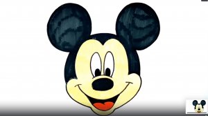 КАК НАРИСОВАТЬ ВЫРАЗИТЕЛЬНО МИККИ МАУСА ЛЕГКО, ШАГ ЗА ШАГОМ