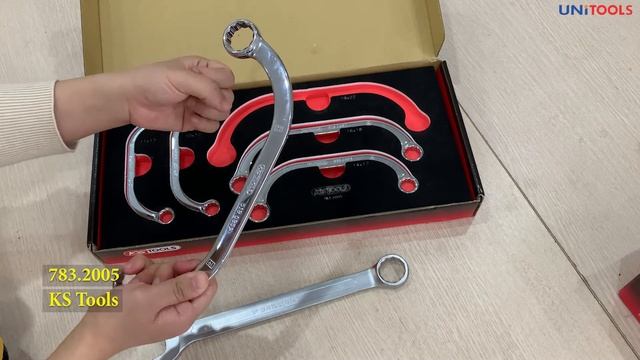 783.2005: Bộ cờ lê bán nguyệt nhập khẩu CHLB Đức 11-22 mm 100% KS Tools смотреть онлайн