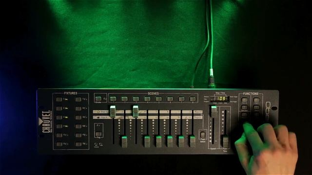 Как записать сцену на Chauvet Obey 40