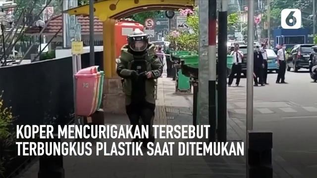 Penemuan Koper Diduga Bom di Depan Kantor Mandiri Menteng - Liputan6.com