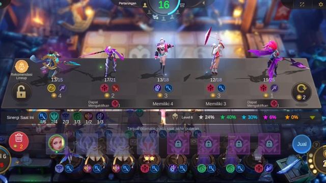 Magic chess MLBB - Aku lagi beruntung 🤭 pakai Angela skill 3.