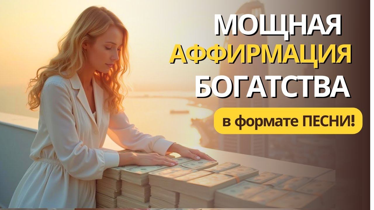 Привлечение Богатства с  Песней - Аффирмацией! Действует как Мантра, Настрой или Медитация!