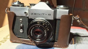 Фотоаппарат Зенит-В 1970 г.вып. Работа выдержек.