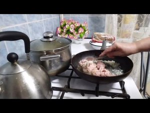Каша гороховая с тушёнкой