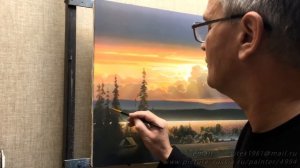 Художник - композитор: Юшкевич Виктор. Пишем Вечерний звон.