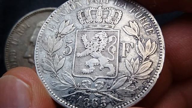 These both Coins worth - +500€, 2 ULTRA RARE COLLECTIBLE COINS:5 FRANCS 1865 & 5 FRANCS 1866 BELGIU смотреть онлайн