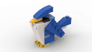 LEGO. Как построить птицу Зимородок из лего. Полибег 40065 #lego #tutorial #bricklady