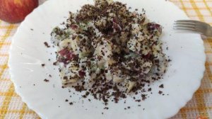 Фруктовый салат с семенами чиа и шоколадом