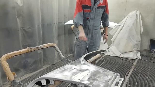 Ремонт контрактного крыла подготовка и окраска часть 1/2 смотреть онлайн