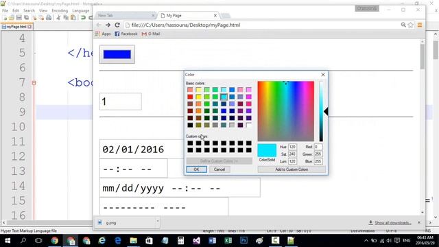 شرح html 18 Open Color Dialog смотреть онлайн