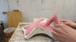 Силиконовая форма, продолжение. Распалубка и заливка гипса.