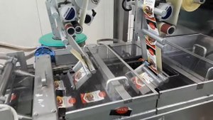 Этикетировка на термоформере мультивак