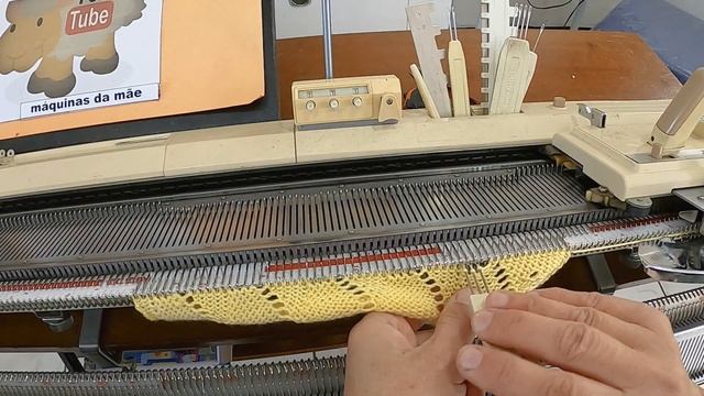 ponto manual com transportador em máquina de tricô смотреть онлайн