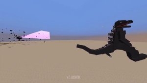 Godzilla VS Mini Wither Storm - Mob Battle in Minecraft