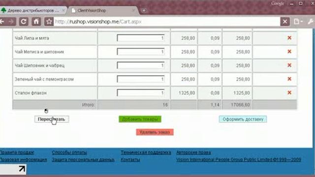 Как заказать продукцию в интернет магазине Vision.flv смотреть онлайн