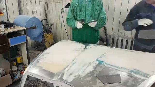 Курсы маляров, занятие по шпаклеванию часть 5 Архивное видео смотреть онлайн