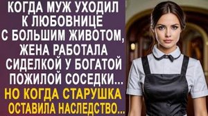 Когда муж уходил к любовнице с большим животом, жена работала сиделкой у богатой пожилой соседки...