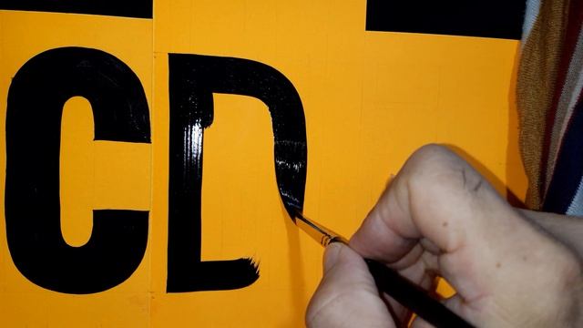 Como rotular la letra "D" paso a paso. RÓTULOS MARTÍN REAL-SIGN PAINTER... смотреть онлайн
