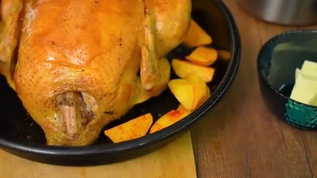 Весь секрет в глазури! Такой курицы Вы еще не пробовали! Очень вкусная курица с картошкой в духовке