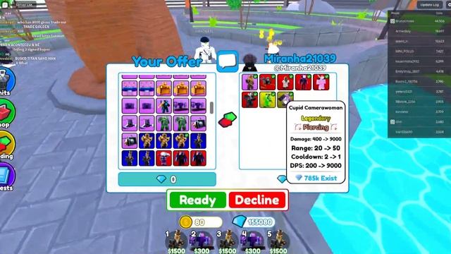 Что люди предложат за Golden Large Future Clockman (Godly) в Toilet Tower Defense смотреть онлайн