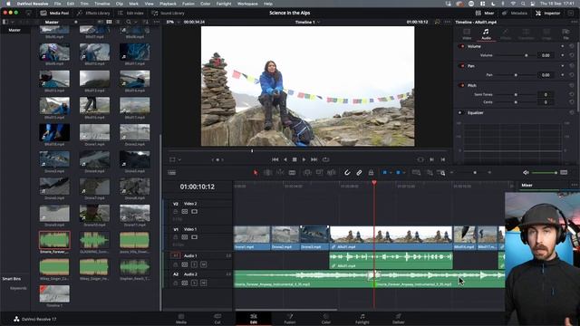 Adding Music in Davinci Resolve - Filmmaking for Scientists смотреть онлайн