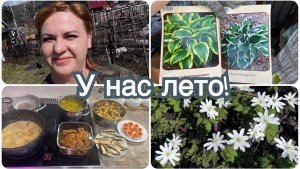 И на даче поработали и наготовила еды.